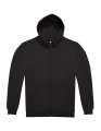 Heren Hoodie met Rits B&C WG009 Zwart